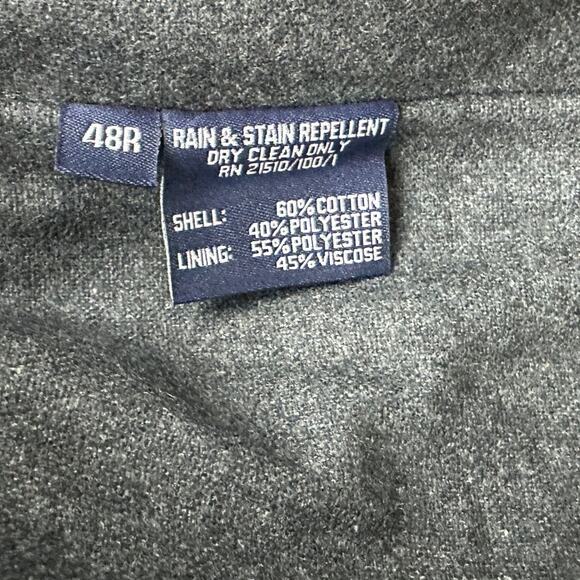 Hart Schaffner Marx Men's Trench Coat 48R Double Breasted Removable Lining - Picture 10 of 10